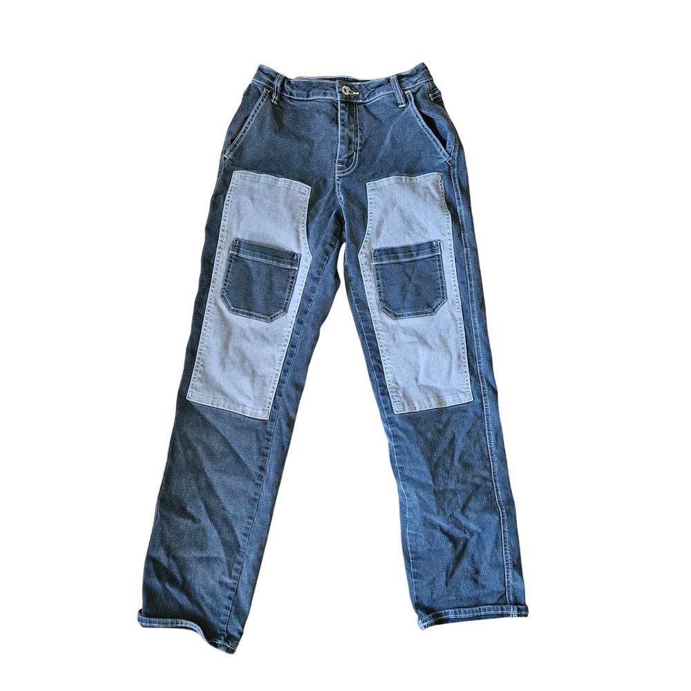 Hot Topic Black & Gray Panel Carpenter Jeans Juniors Size 1